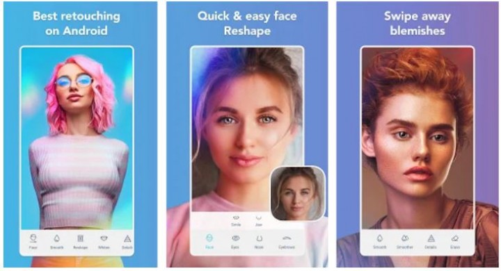 Удалите мешки под глазами, темные круги с фотографий с помощью facetune на Android