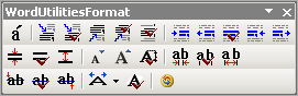 Word Utilites - панель инструментов для форматирования текста