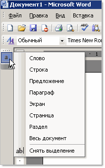 Шаблон Быстрое выделение 